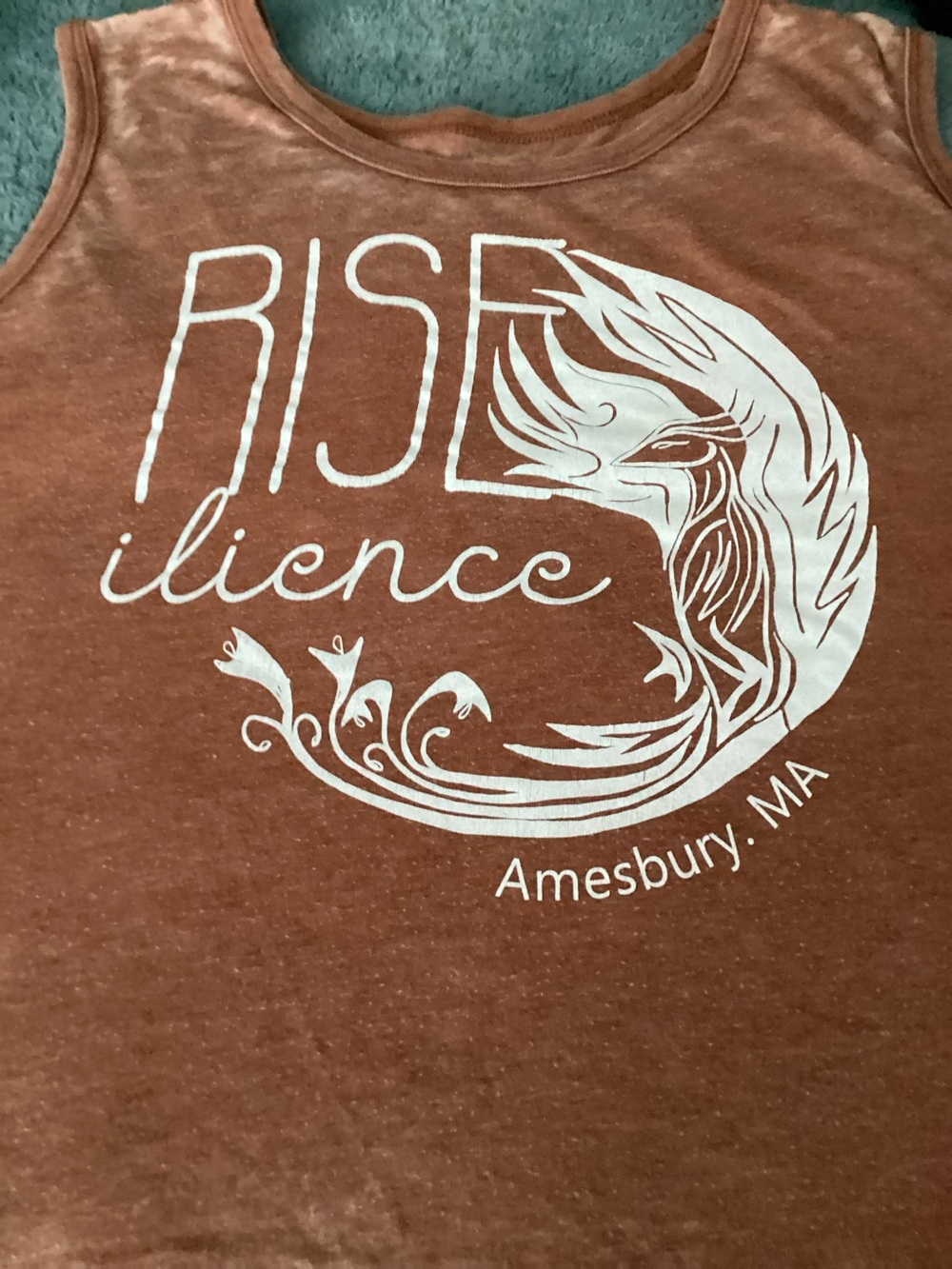 Two women’s medium “Rise-ilience” Sleeveless Crop Tops Super Soft - Picture 8 of 10